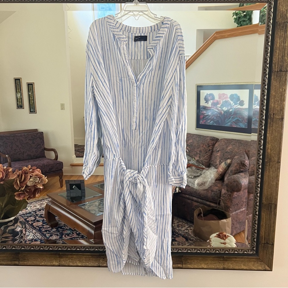 Gap Stripe Wrap Dress